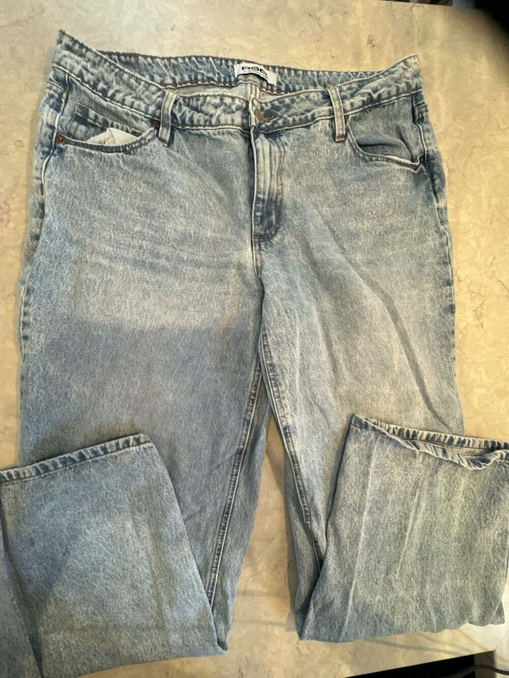 RSQ Low Rise Loose Straight Denim Jeans Size 31 Light Wash